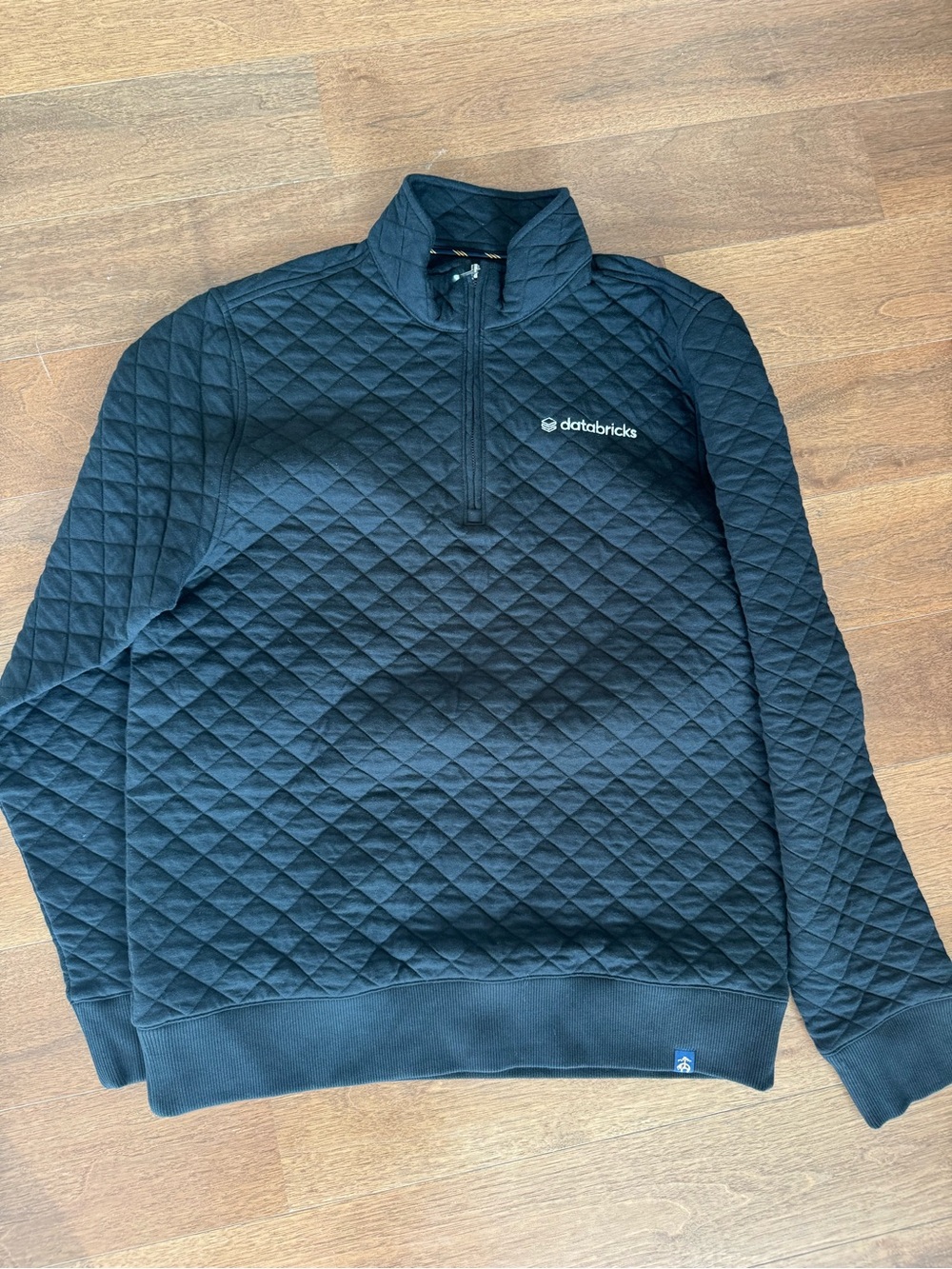 Brooks Brothers Black Quilted Half-Zip Pullover Jacket